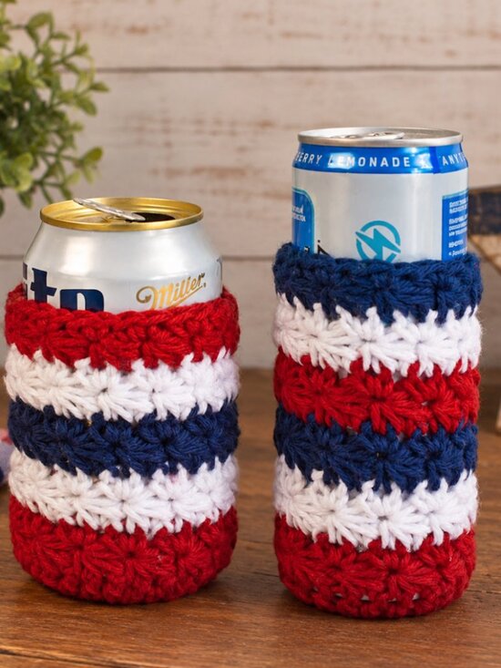 Hand Crafted Other - Crochet Can Koozie Set